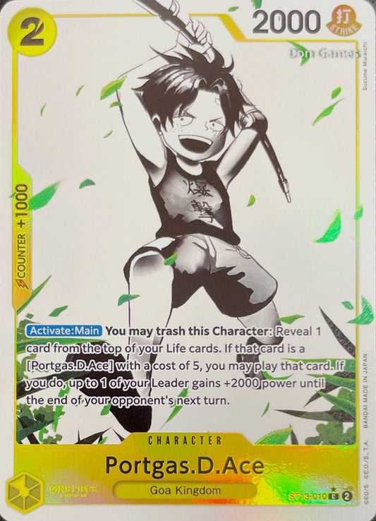 ST13-010 Portgas. D. Ace Character Card Alternate Art