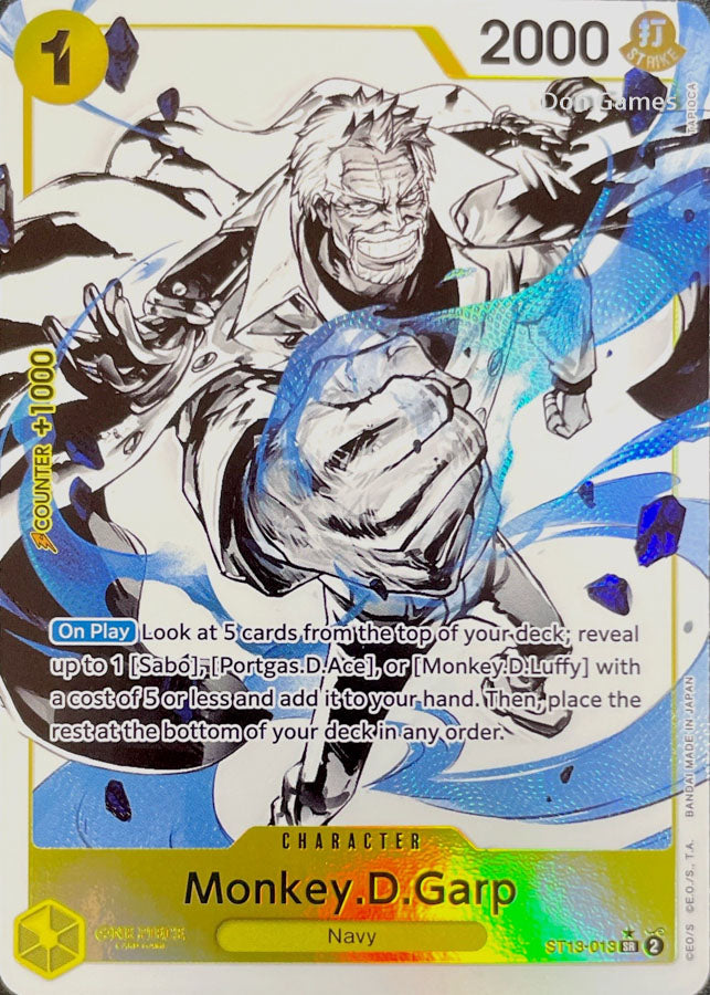 ST13-013 Monkey. D. Garp Character Card Alternate Art