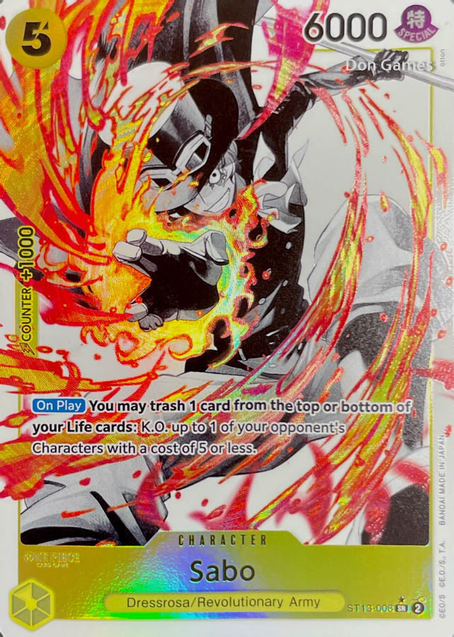 ST13-008 Sabo Character Card Alternate Art