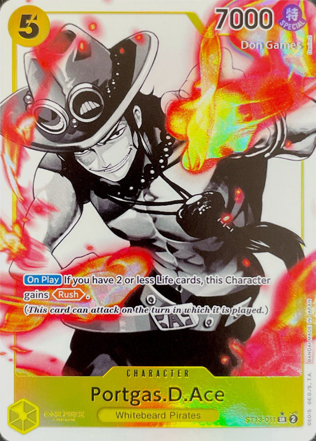 ST13-011 Portgas. D. Ace Character Card Alternate Art