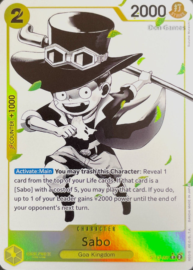 ST13-007 Sabo Character Card Alternate Art