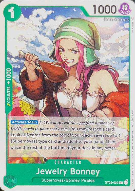 ST02-007 Jewelry Bonney Character Card Alternate Art Promo