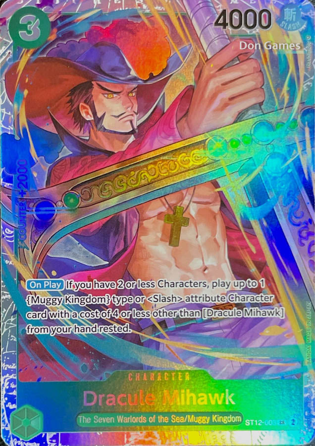 ST12-003 Dracule Mihawk Character Card