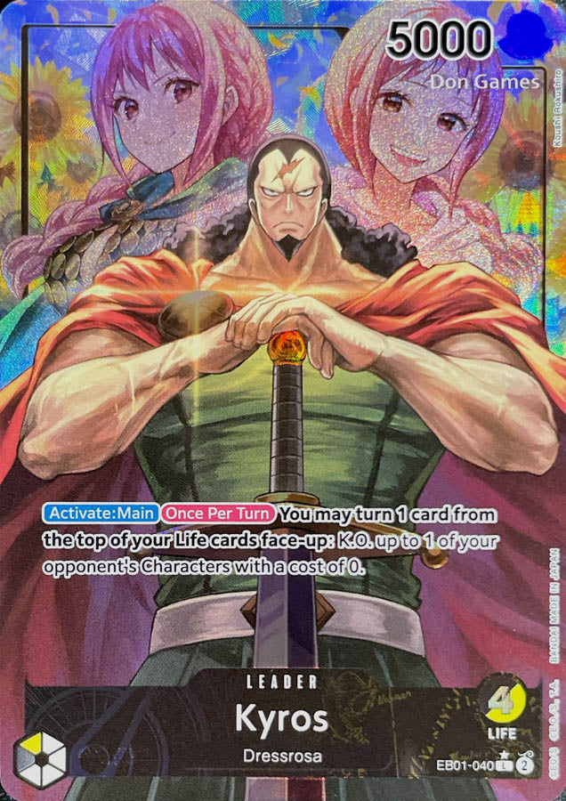 EB01-040 Kyros Leader Card Alternate Art