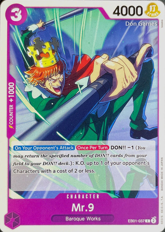 EB01-037 Mr. 9 Character Card