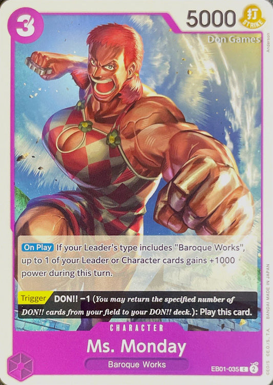 EB01-035 Ms. Monday Character Card