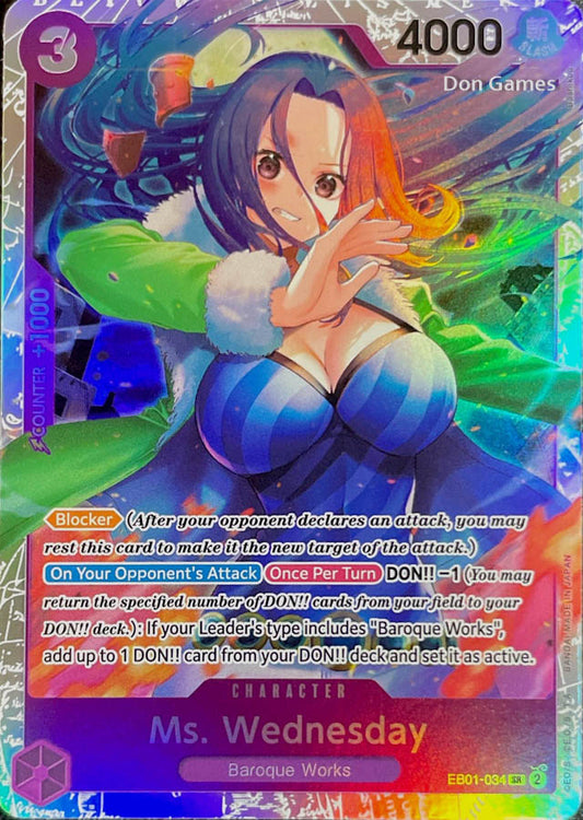 EB01-034 Ms. Wednesday Character Card