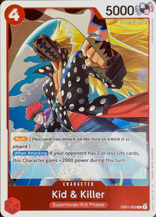 Killer Riffs Cards EB01-003 Kid & Killer Character Card – Don Games