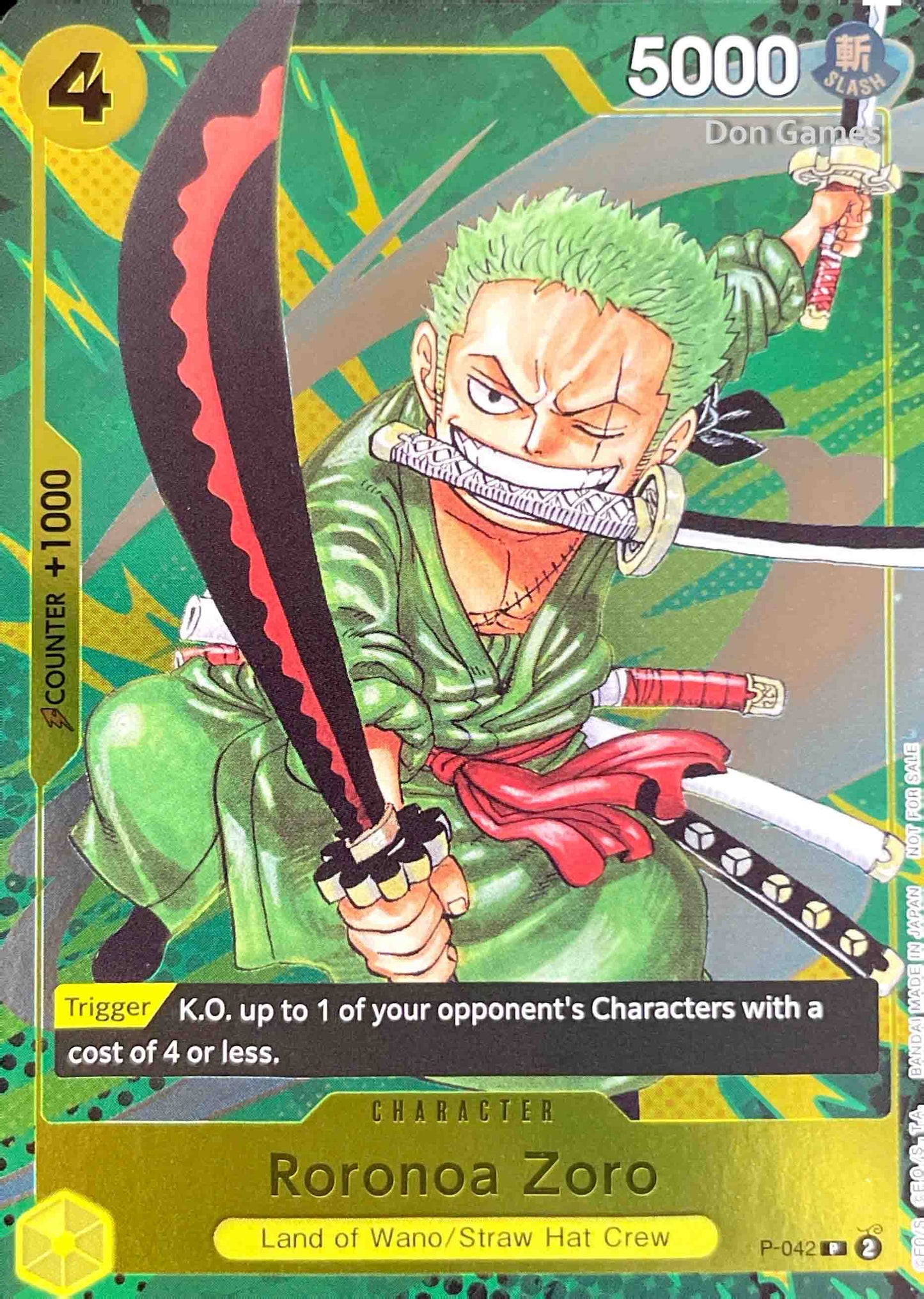 P-042 Roronoa Zoro Promo