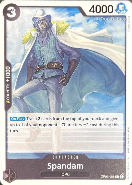 OP07-086 Spandam Character Card