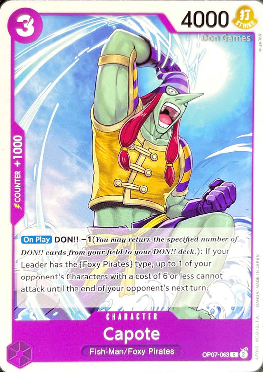 OP07-063 Capote Character Card