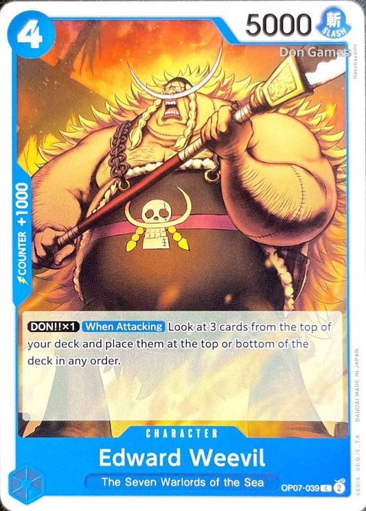OP07-039 Edward Weevil Character Card
