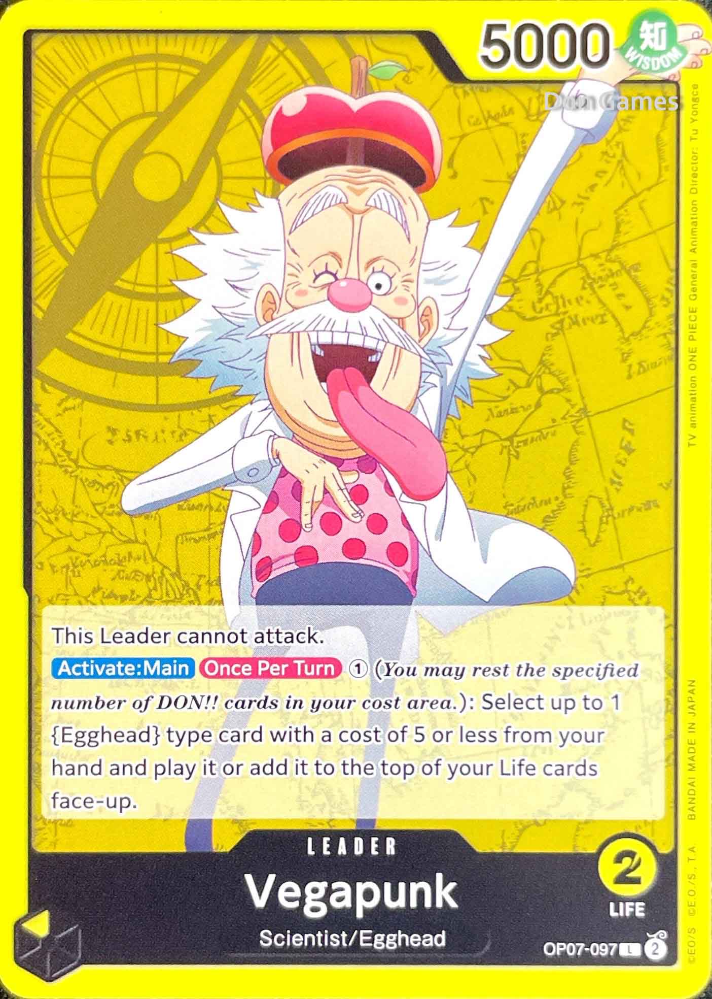 OP07-097 Vegapunk Leader Card