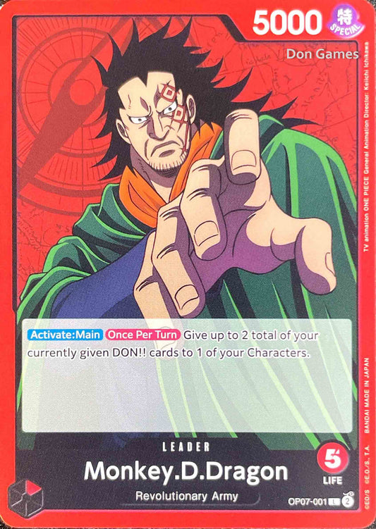 OP07-001 Monkey.D.Dragon Leader Card
