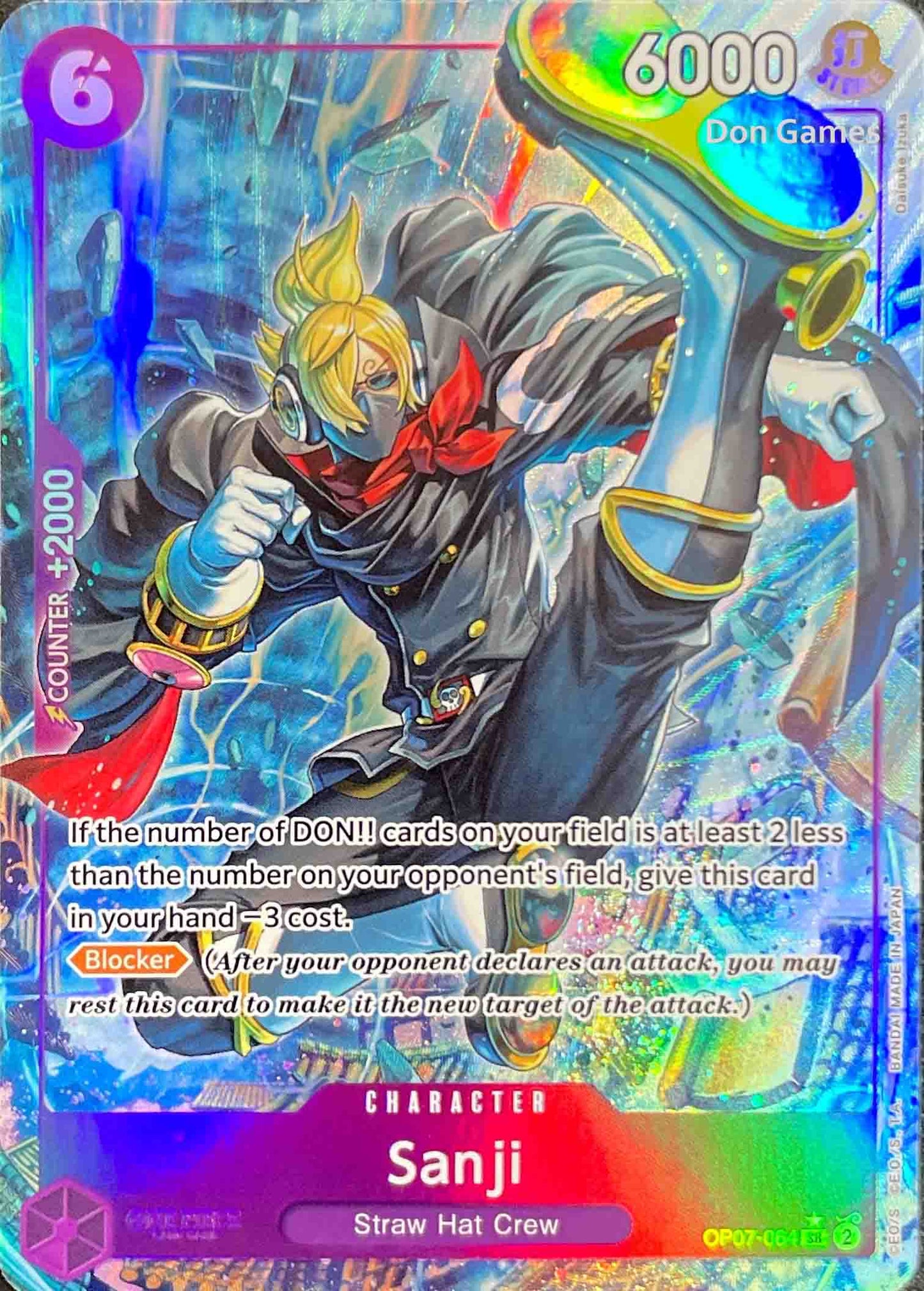 OP07-064 Sanji Character Card Alternate Art