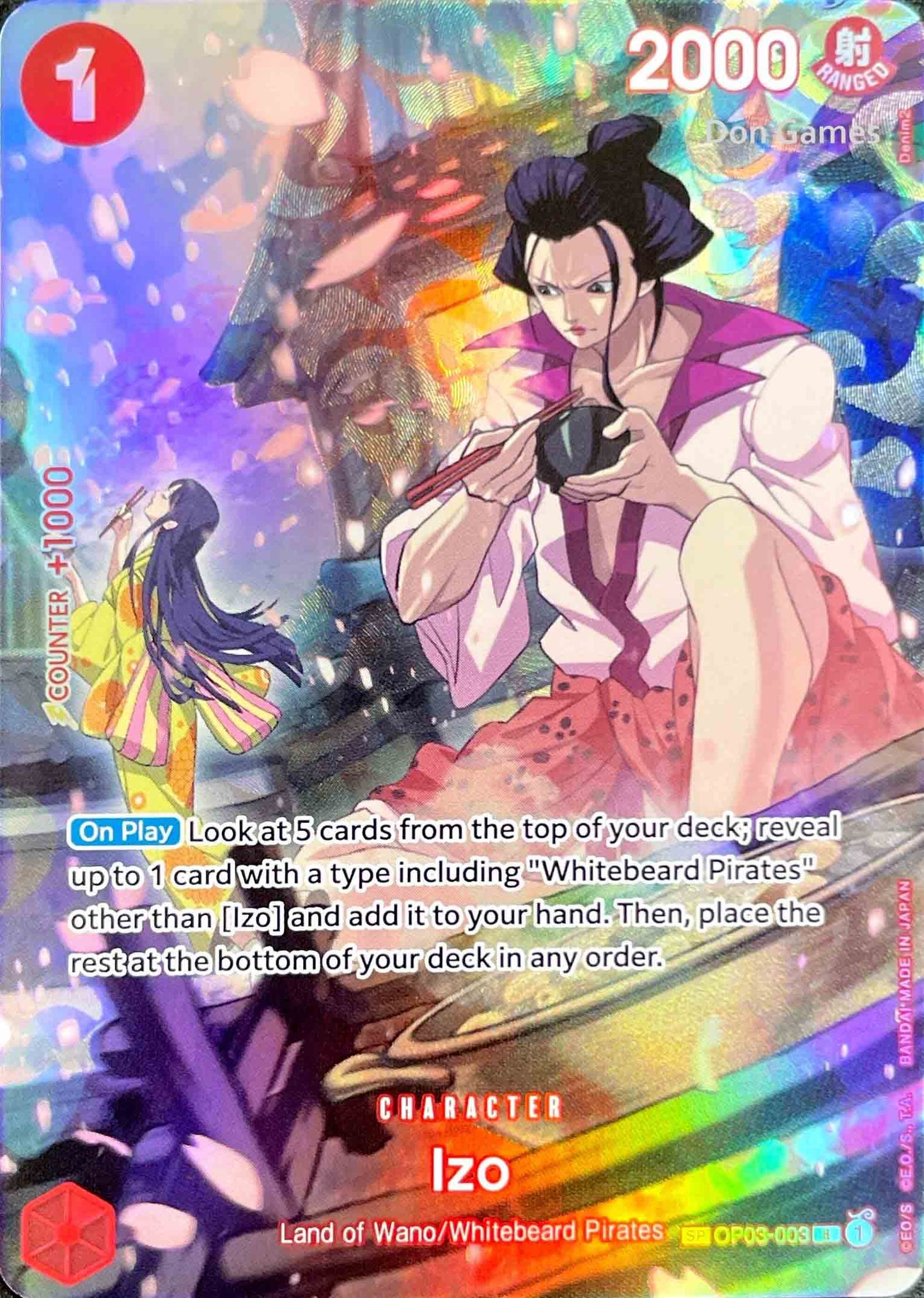 OP03-003 Izo Character Card Special Alternate Art