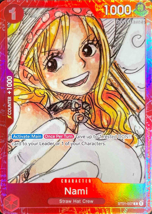 ST01-007 Nami Character Card Premium Collection Film Red Promo