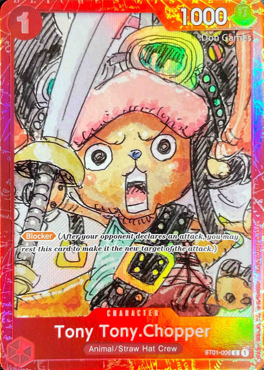 ST01-006 Tony Tony. Chopper Character Card Premium Collection Film Red Promo