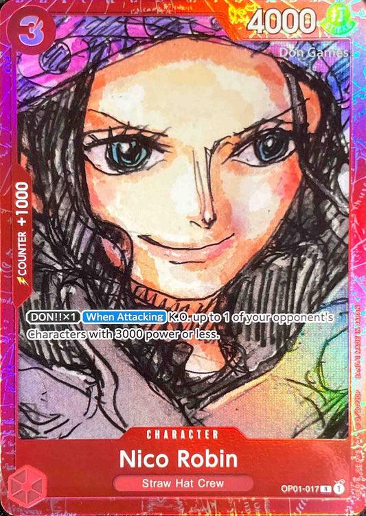 OP01-017 Nico Robin Character Card Premium Collection Film Red Promo