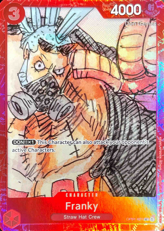 OP01-021 Franky Character Card Premium Collection Film Red Promo