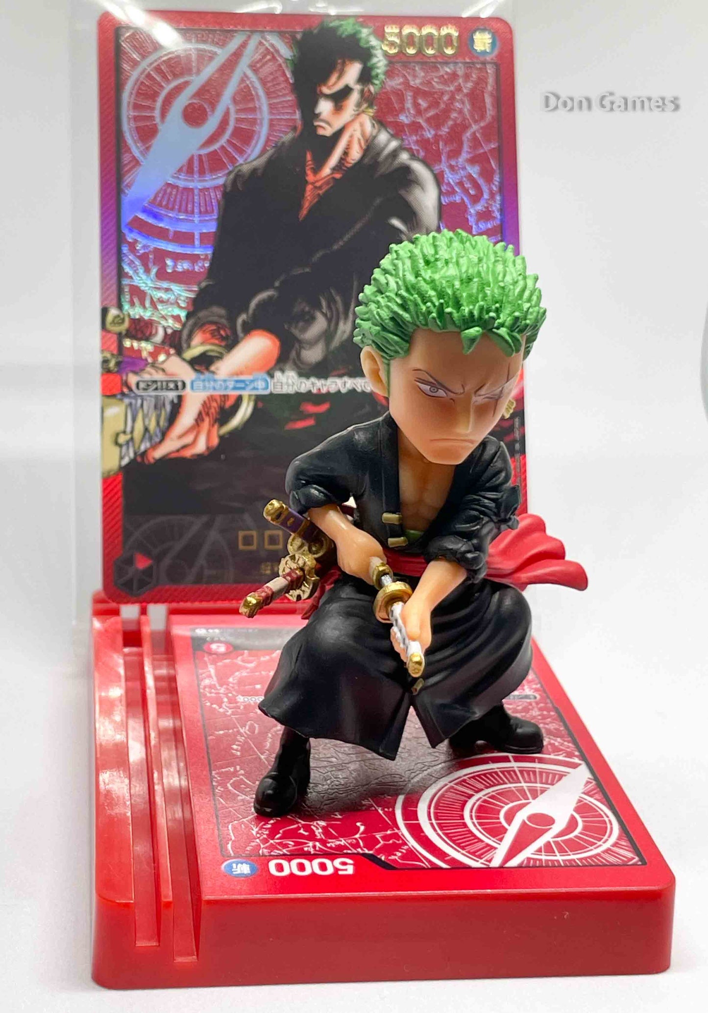 OP01-001 Roronoa Zoro Leader Lecafig Japanese (Figurine + Japanese Leader Card)