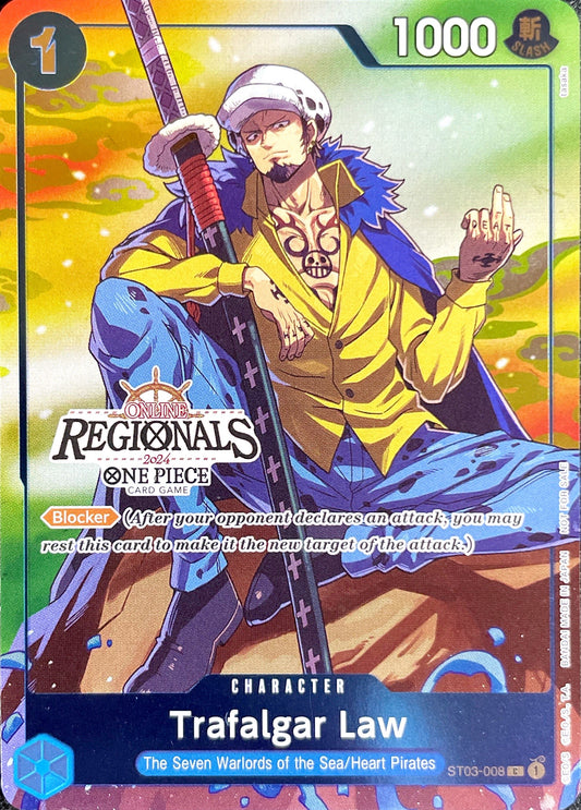 ST03-008 Trafalgar Law Character Alternate Art Online Regionals Vol. 2 Promo