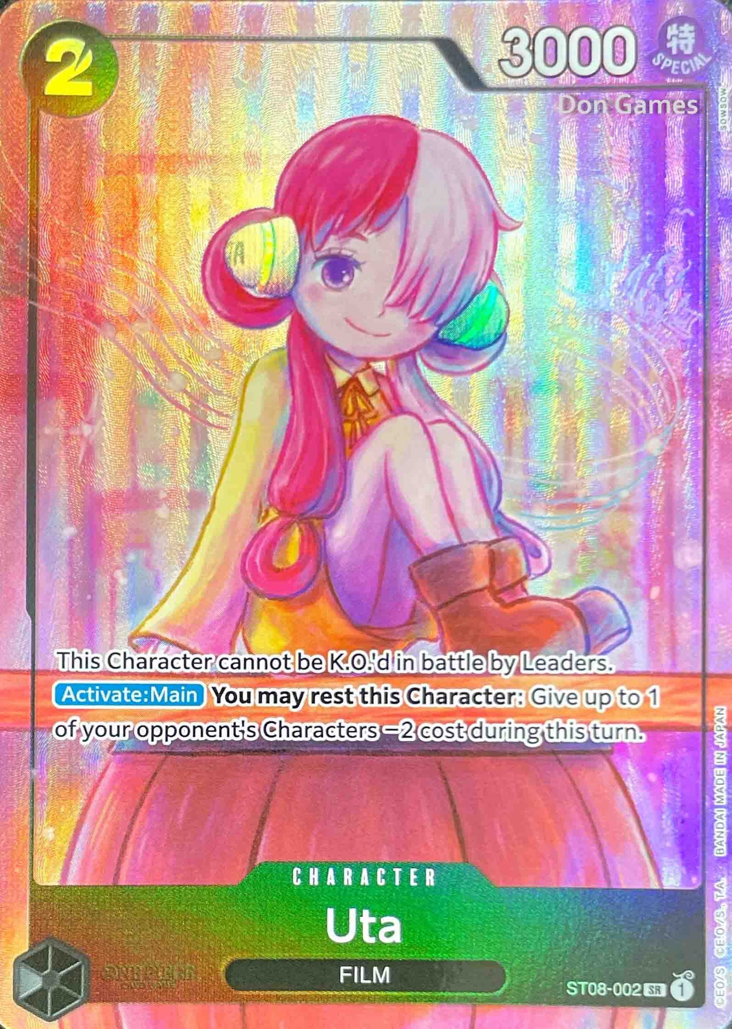 ST08-002 Uta Character Card Alternate Art Promo