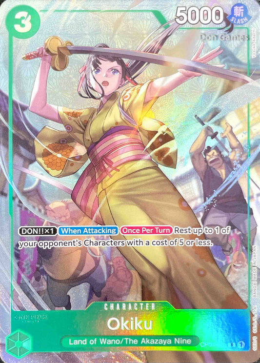 OP01-035 Okiku Character Card Bandai Card Games Fest 23-24 Promo