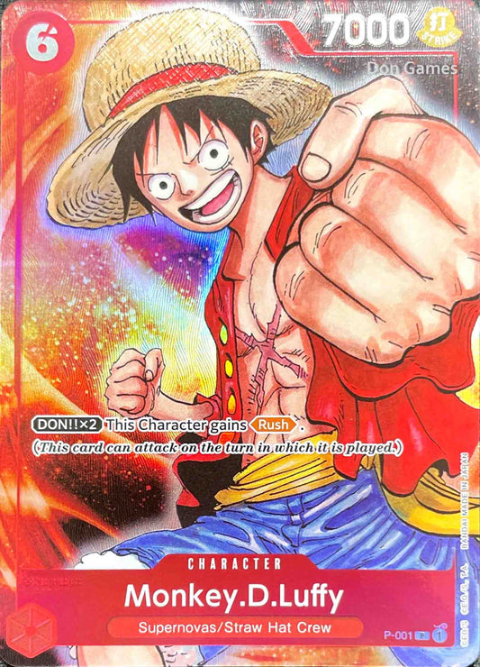 P-001 Monkey. D. Luffy Character Card Bandai Card Games Fest 23-24 Promo