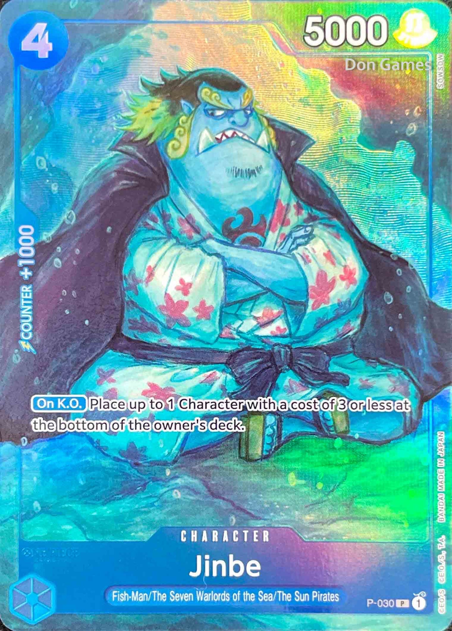 P-030 Jinbe Character Card Bandai Card Games Fest 23-24 Promo