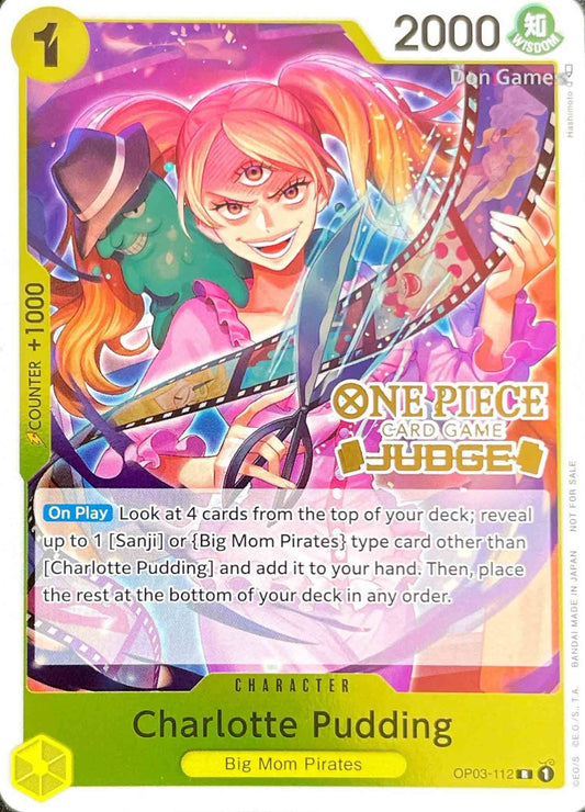 OP03-112 Charlotte Pudding Character Card Foiled Judge Stamp