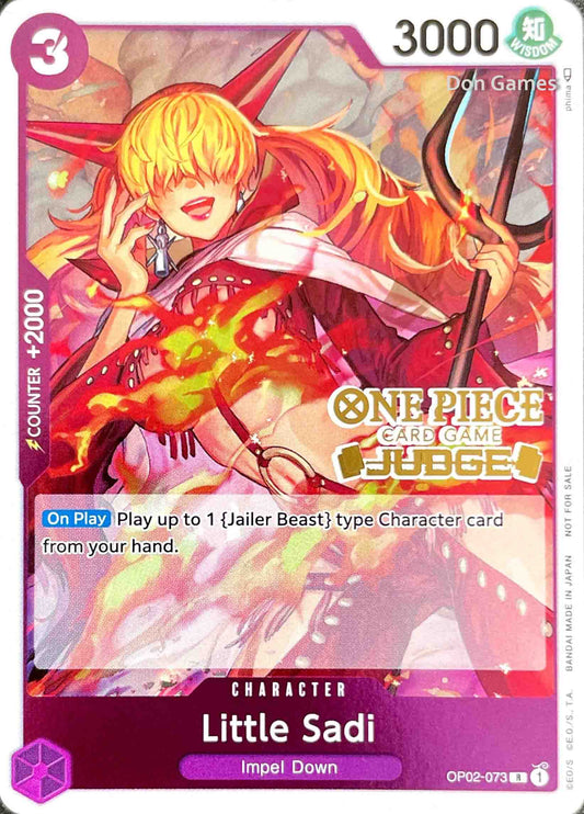 OP02-073 Little Sadi Character Card Foiled Judge Stamp