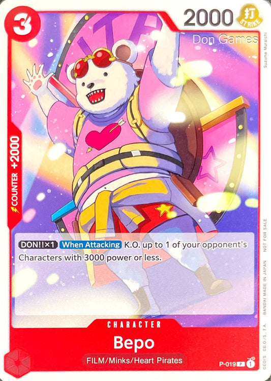 P-019 Bepo Character Card Promo