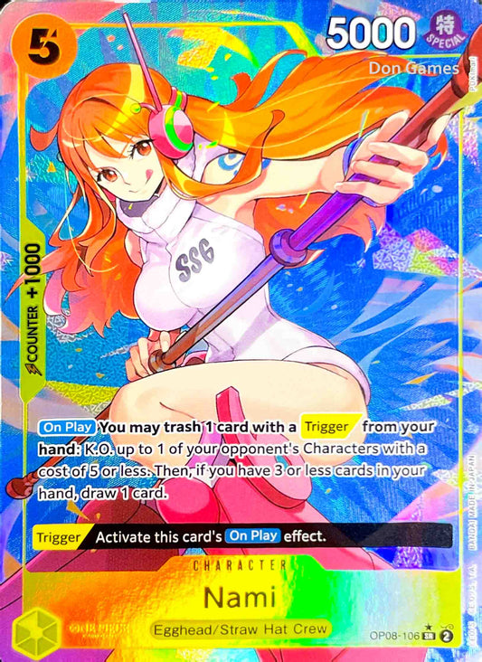 OP08-106 Nami Character Card Alternate Art