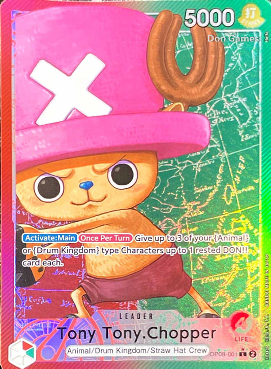 OP08-001 Tony Tony. Chopper Leader Card Alternate Art