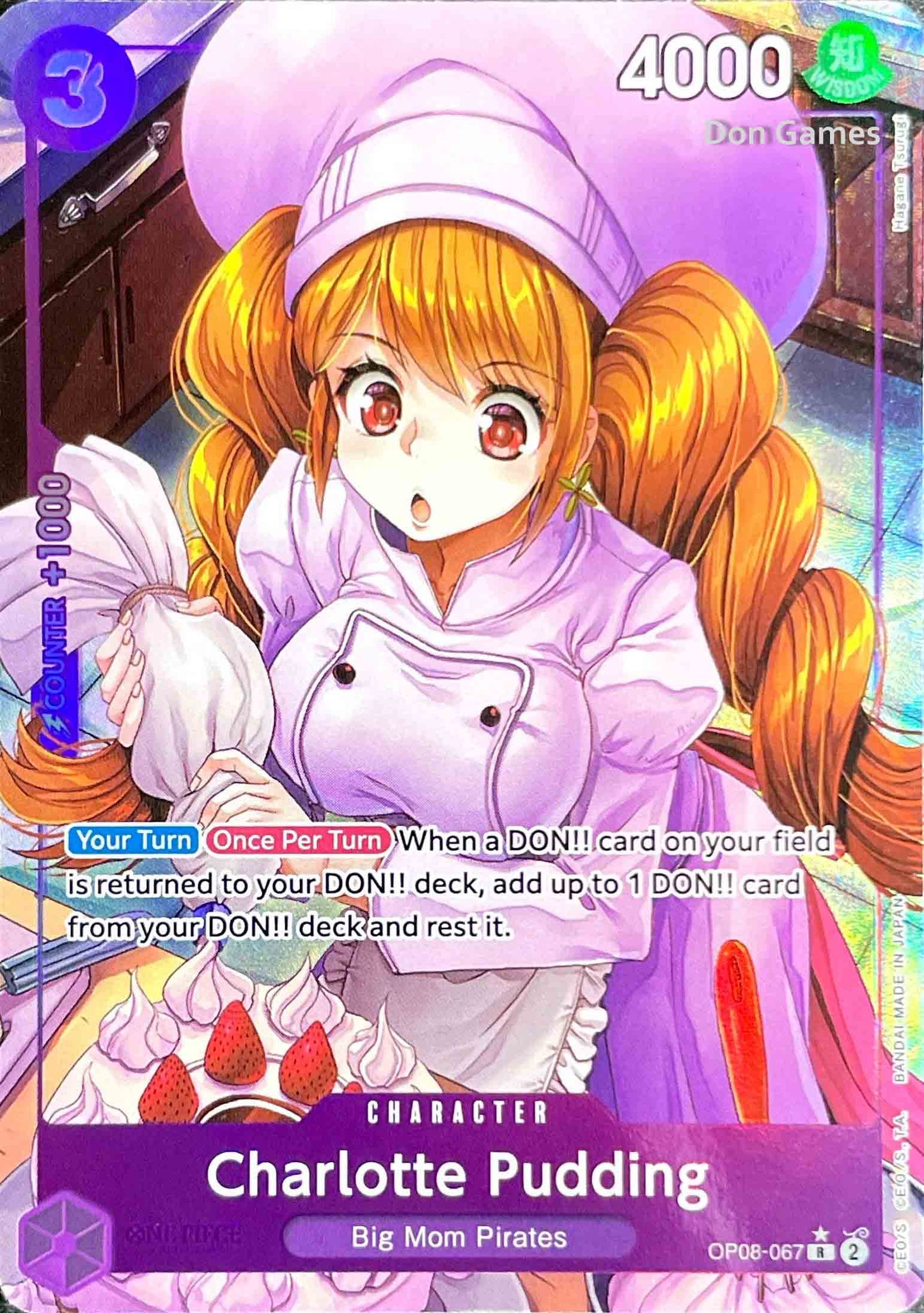 OP08-067 Charlotte Pudding Character Card Alternate Art