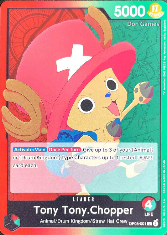 OP08-001 Tony Tony. Chopper Leader Card