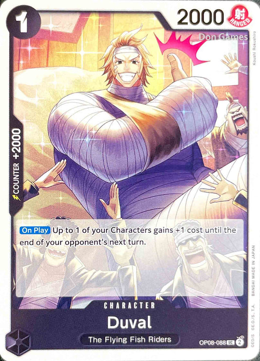 OP08-088 Duval Character Card