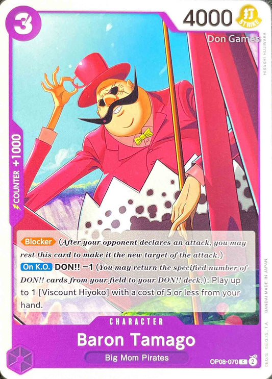 OP08-070 Baron Tamago Character Card