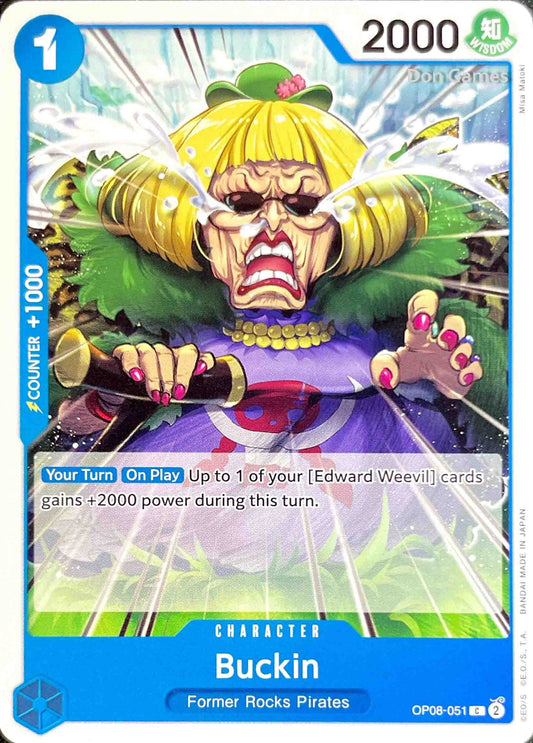 OP08-051 Buckin Character Card