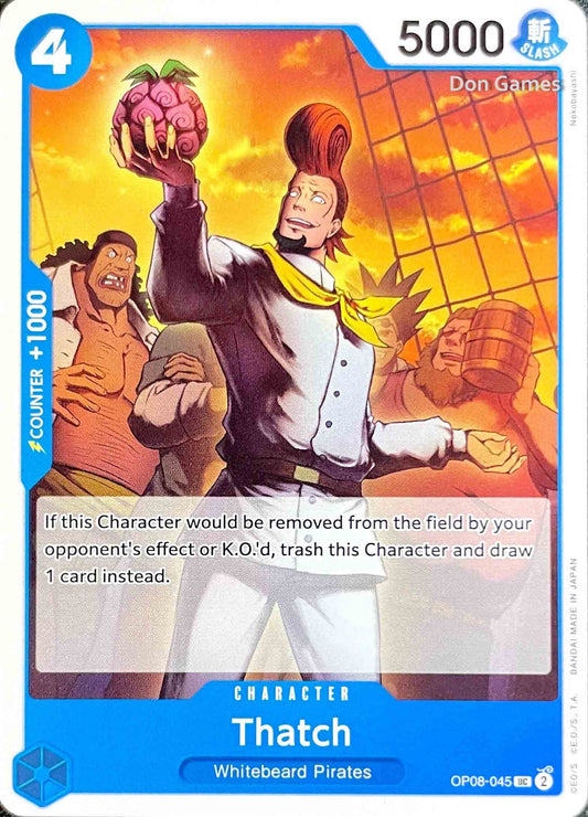 OP08-045 Thatch Character Card