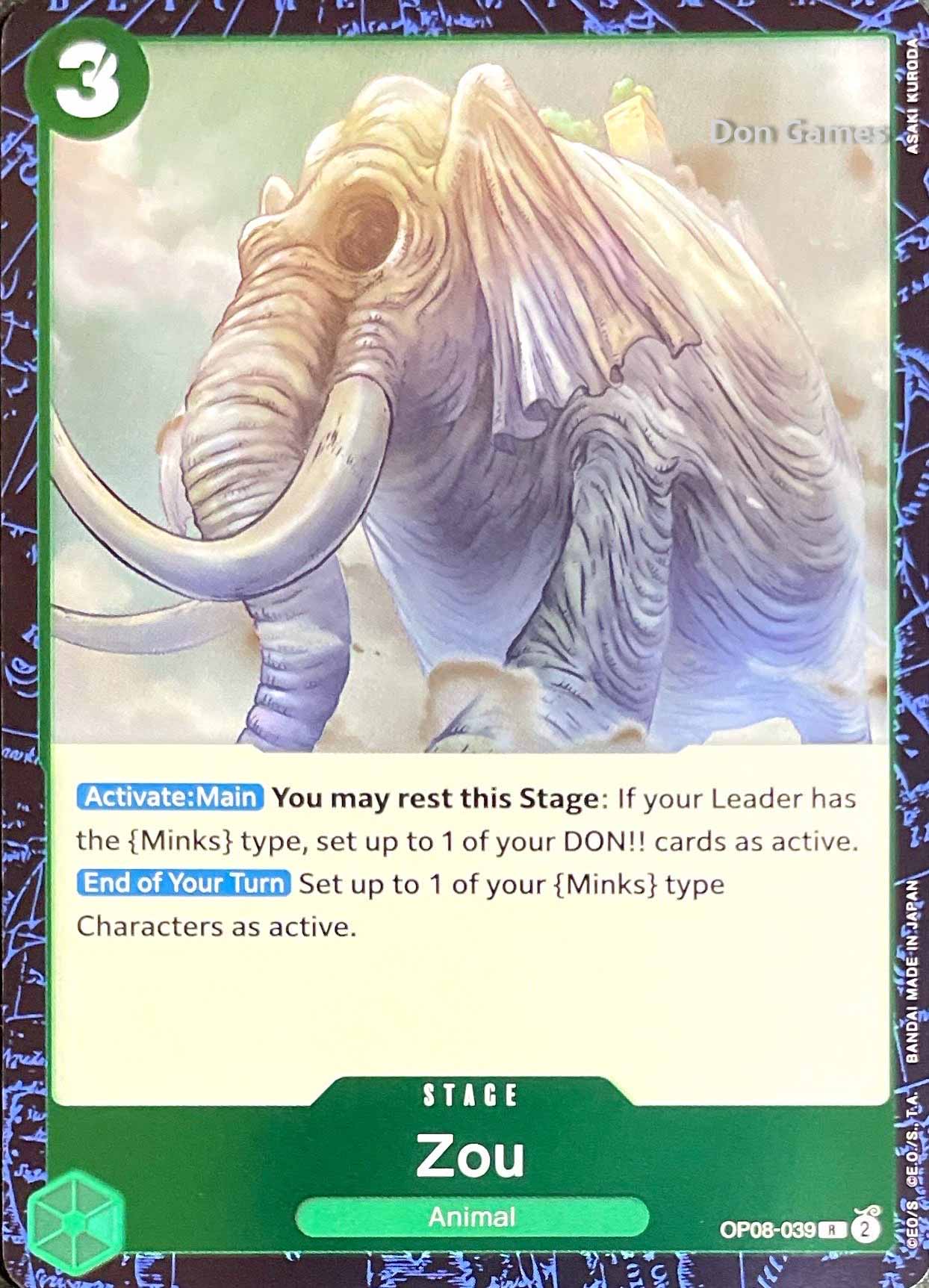 OP08-039 Zou Stage Card