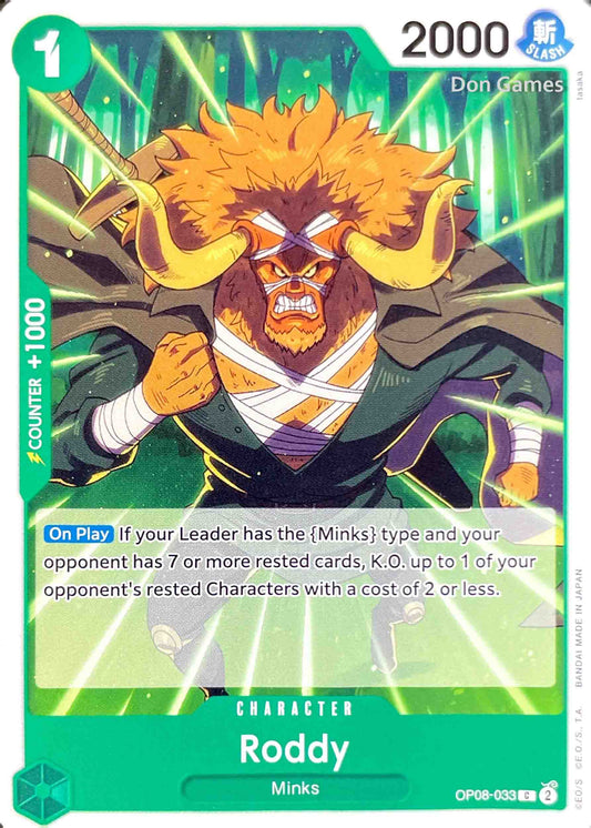 OP08-033 Roddy Character Card