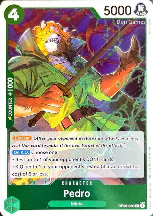 OP08-030 Pedro Character Card