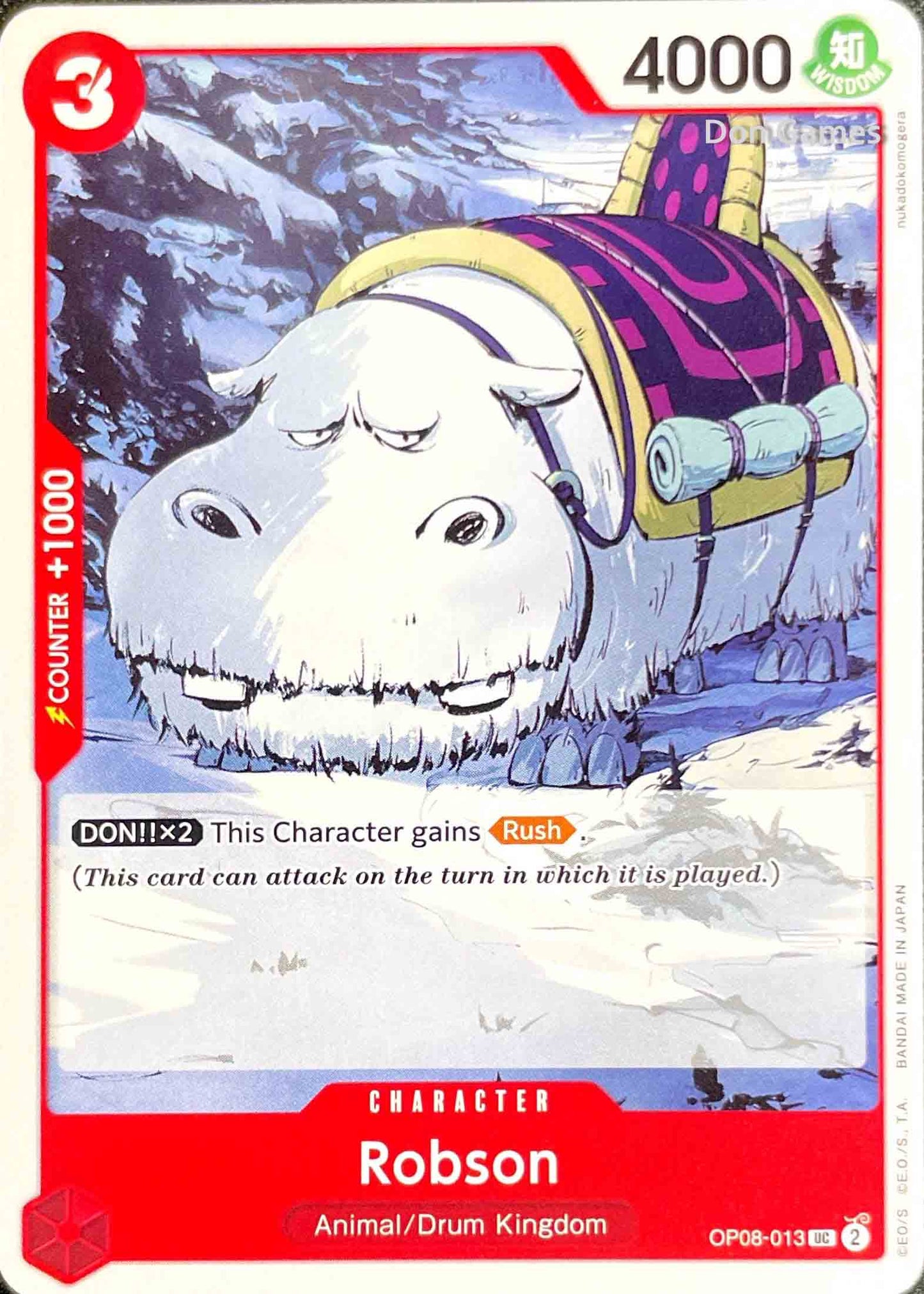 OP08-013 Robson Character Card