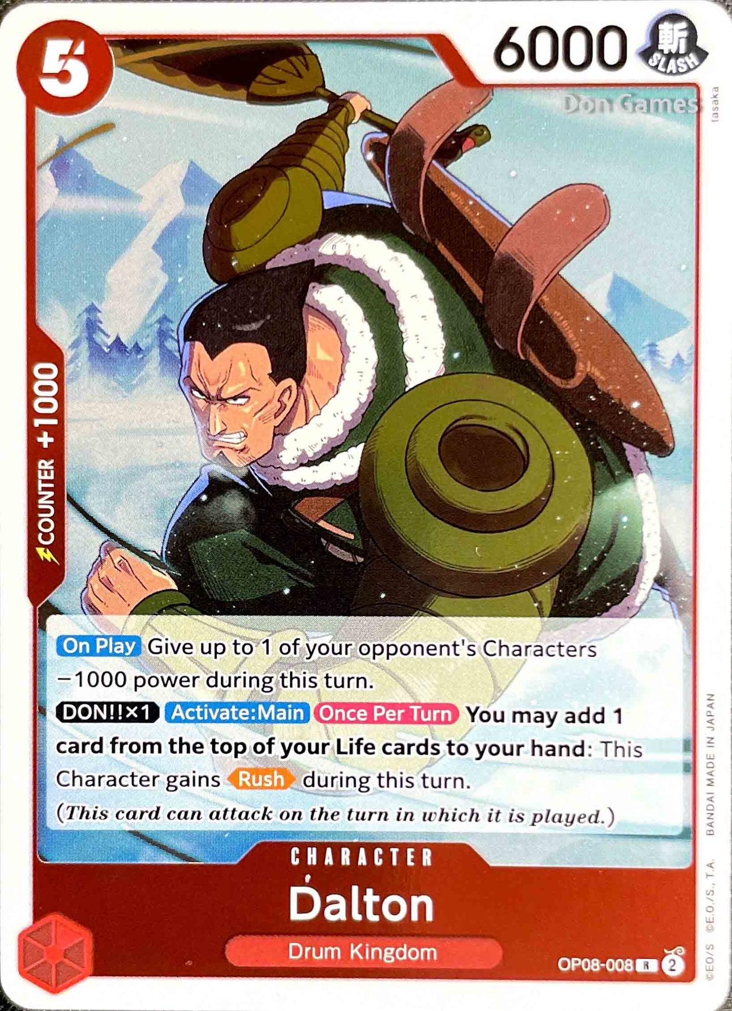 OP08-008 Dalton Character Card