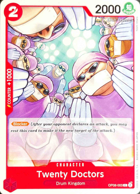 OP08-003 Twenty Doctors Character Card