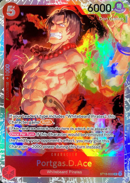 ST15-005 Portgas. D. Ace Character Card