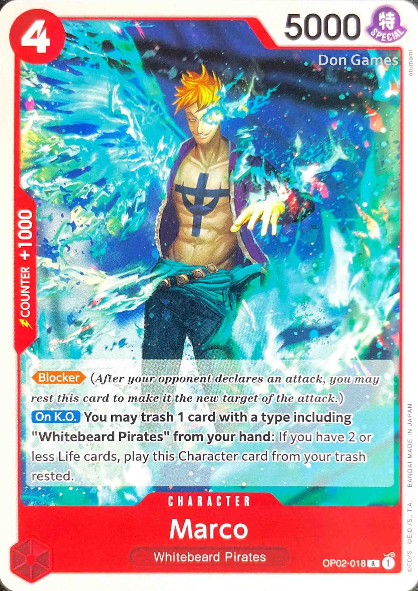 OP02-018 Marco Character Card Non-Foil