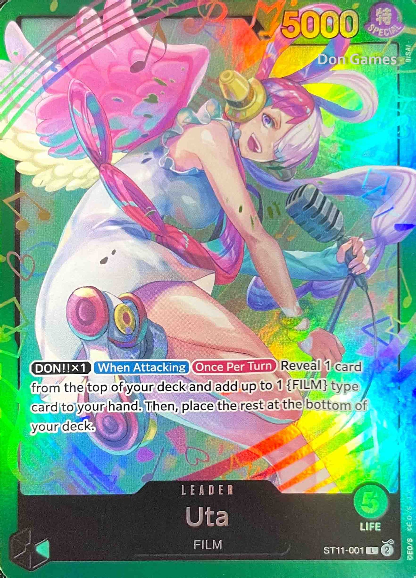 ST11-001 Uta Leader Card Alternate Art